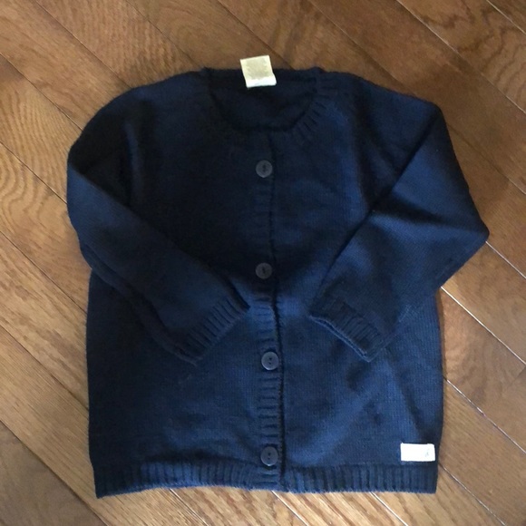 Nature baby Other - 100% organic marino wool, Navy blue sweater size 1 y